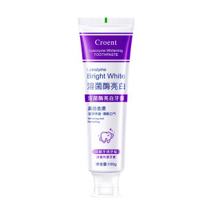 Lysozyme Whitening Toothpaste Whitens and Refreshes Breath Purple Toothpaste to Remove Stains Whiten and Protect Gums and Teeth Clean the Mouth溶酶菌亮白牙膏