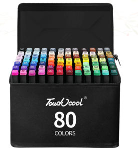 80/40 Colours Sketch Art Marker Pen Double Tips Drawing Pens Oil Markers (FAST DELIVERY)