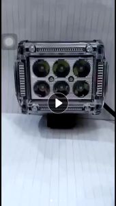 Lampu LED CWL 6 Mata Strobo Blitz RGB Flash Angel Tembak Sorot Motor Senja Angle