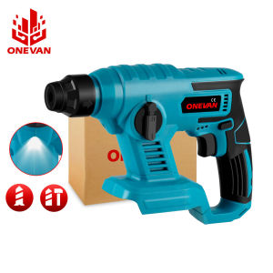 ONEVAN 3600RPM Electric Hammer 1000W Rechargeable Cordless Handheld Multifunctional Electric Impact Drill For Makita 18V Battery