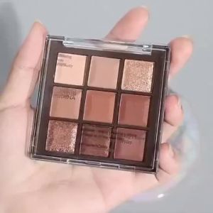 Chocolate 9-Color Eyeshadow Palette – Shimmer Matte & Neutral Browns Multi-Use Budget-Friendly