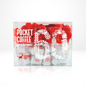 Cheerful Goat Pocket Coffee SG60 Limited edition instant coffee powder 66pcs