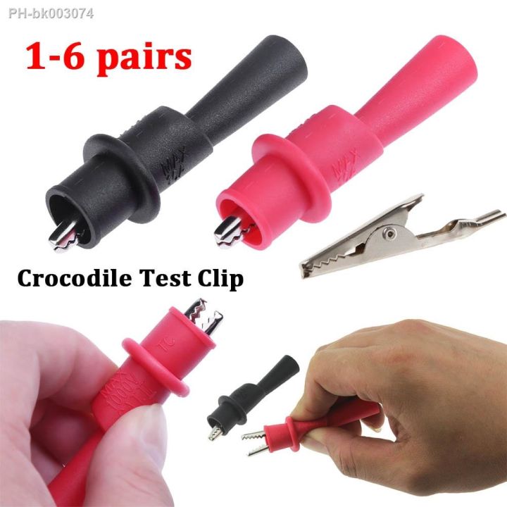 16 Pairs Alligator Crocodile For Wires Test Clips Clamps for