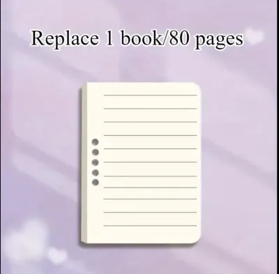 80 pages A7 loose-leaf creative notebook