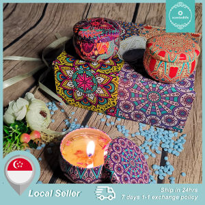 Scented Candle Soy Wax Scented Candle Tin Box Soy Wax Candle Essential Oil Candle Smokeless Candle
