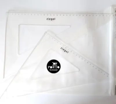 Rotring Ziegel Triangle Ruler Set / Segitiga Besar No. 12 Set 23cm / 33cm
