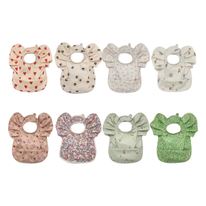 Baby Bib PU Macrames Cartoon Saliva Towel Infant Girls Boys Adjustable Appease Accessory Supplies Bedroom