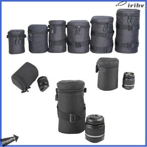 【jianzhanqinl】 1 Piece nhiếp ảnh phụ kiện sang trọng Máy ảnh ống kính Túi pouch trường hợp Đối với Canon Ống kính Nikon Sony Olympus Fuji DSLR