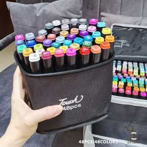 (BOS) Spidol Warna Stabilo Touch 24-60 Dual Side Fine Art Brush Pen Animation Marker Set