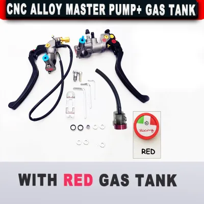 CNC Alloy Master Pump&Gas Tank Universal 3 In 1 Master brake pump/Master Clutch