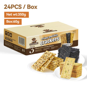 BUY 1 TAKE 1 Mr.Squirrel Healthy Crispy Biscuits Sugar-Free 3-in-1 Vegetable/Black Sesame/Quinoa Biscuits Low Carb Healthy Snacks