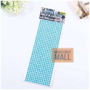 UMI 504pcs 6mm DIY Acrylic Diamond Crystal Scrapbooking Sewing Fabric Nail Art 3D Sticker Car Phone Frame Decoration