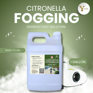 1 Gallon Fogging Disinfectant Solution – Citronella Scent | Ready-to-Use | For Fogging Machines