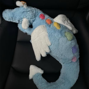 60-80cm หมอนตุ๊กตามังกรบินตัวน้อยนอนหลับ พร้อมขา ขนาดใหญ่ เหมาะกับของขวัญวันเกิด ของเล่นสําหรับเด็กผู้หญิง