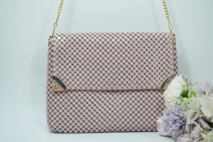 [ Woosilver ]  Túi Thời Trang Ánh Kim Hồng Vintage – Secondhand – TX302