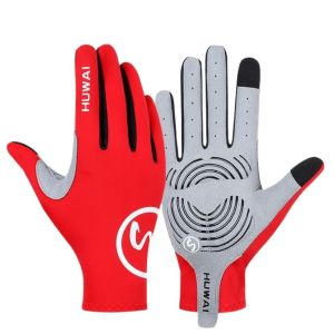 MODERNLUX Touch Screen Long Full Fingers Anti-slip Breathable Women Men Bicycle Gloves Shockproof Cycling Gloves Outdoor