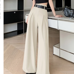 Wide Leg Pants For Women High Waist Loose Casual Straight Trousers