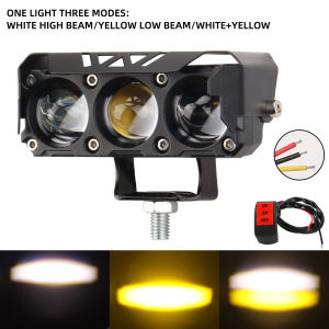 LAMPU TEMBAK LASER FOGLAMP SQL 3 MATA SUPER BRIGHT HI LO 60 WATT LAMPU TEMBAK MOTOR MOBIL