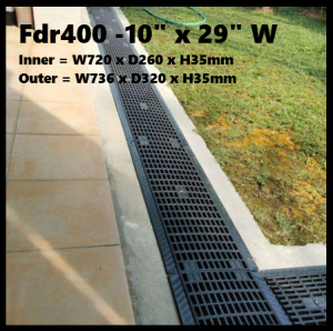 FELTON HEAVY DUTY DRAIN COVER 10"D x 29"W (FDR 400) | PENUTUP LONGKANG FELTON FDR400