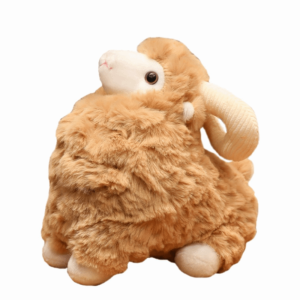 BANZU Cartoon Sheep Plush Doll Fluffy Simulation Lamb Plush Toy Sleeping Pillow Kawaii Animal Fluffty Doll Birthday Gift