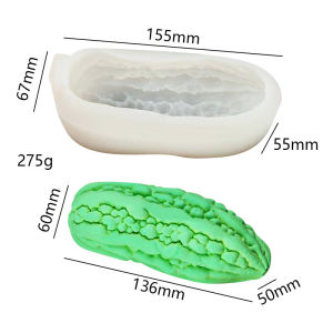Khuôn silicon trái khổ qua mướp đắng làm rau câu bánh mousse socola