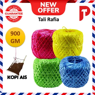 Tali Rafia 900gm+- String Raffia Plastic String Plastic Rope (Random Colour)