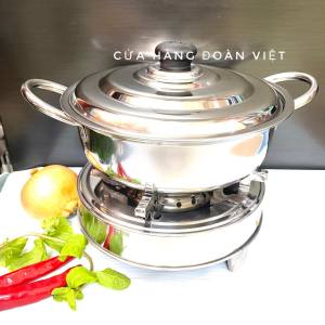 NỒI LẨU INOX/ BẾP CỒN - Chất liệu INOX DÀY dùng chuyên nghiệp cho quán ăn - nhà hàng tiện ích cho gia đình