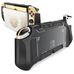 Mumba Dockable Case for Nintendo Switch OLED 2021 Blade Series TPU Grip Protective Cover Accessories Compatible with 7 Inch and Joy-Con Controller