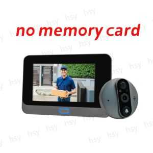 180° Wifi Door Bell Viewer Peephole Door Camera 1080p Doorbell Vision Night 4.3" Monitor Tuya Cat Eye