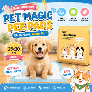 Pet Urine Pads 25x30cm Pet Training Pads Leak Proof Potty Pads 50PCS Disposable Fast Absorption Pee Pads
