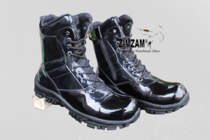 Sepatu boots pria PDL PDH TNI POLRI kilap tanpa semir ori safety