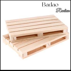 Badao Mini Wooden Pallet Beverage Coasters for Hot and Cold Drinks Wood Pallet