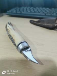 Pisau Serut Jalu Premium Gagang Tanduk Rusa