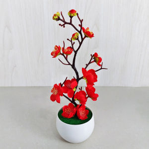 Unico PBP31 Tanaman Hias Pot Bunga Plum Sakura Plastik Musim Dingin Artificial Decoration Flower Ornamen Hiasan Dekorasi Pajangan Ruangan Rumah COD