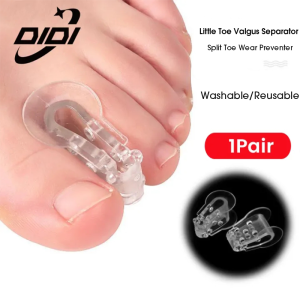 DIDI 1Pair Toe Orthosis Clip Pads Big Foot Bone Care Tools Splitter Thumb Hallux Valgus Bunion Corrector Overlap Separators