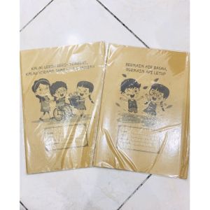 Sampul Buku Coklat Jadwal Pelajaran Ukuran Kuarto ( 1 Pak isi 10-20 Lembar )