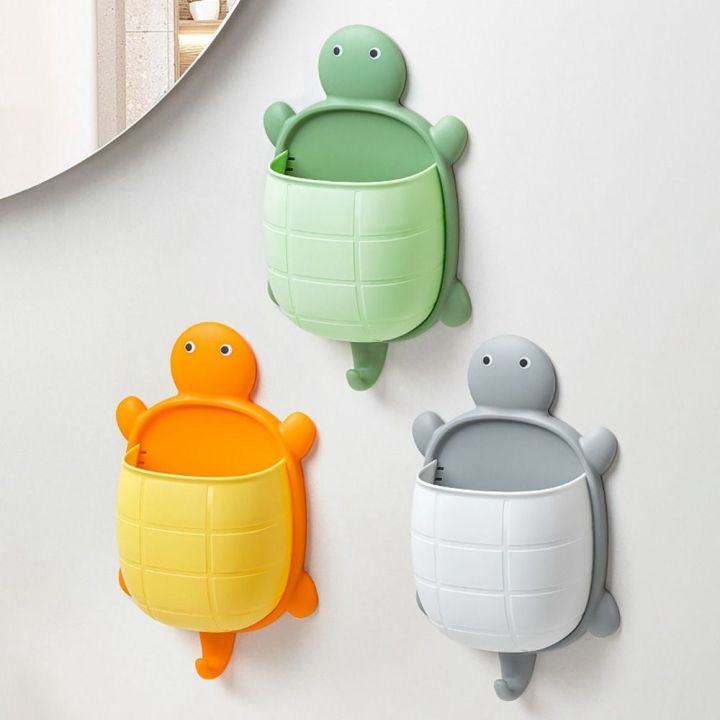 XYAX Plastic Turtle Design Storage Rack Wall Mounted Cartoon Toothbrush ...