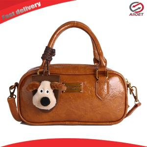 【Alloet】 Women PU Leather Solid Color Shoulder Bag Adjustable Strap Versatile Handheld Diagonal Bag for Travel Work Daily Use