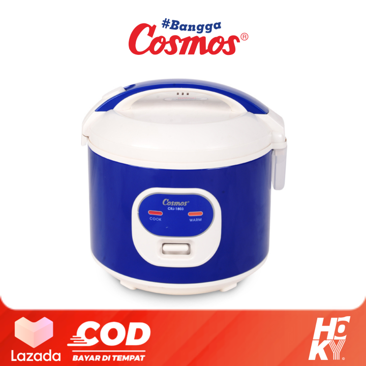 Mejikom 1 Liter Kecil Cosmos CRJ1803 Rice Cooker Magic Com 1.2 L 300