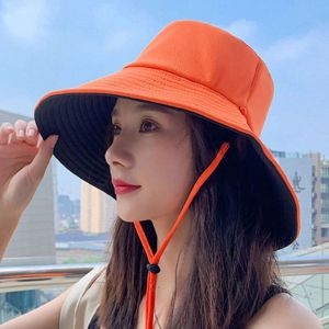 INVADER Women Men Double-Sided Anti-UV Foldable Beach Cap Bucket Hat Sun Hat Fisherman Cap