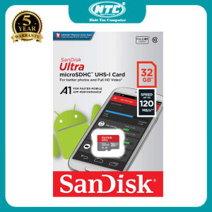 Thẻ nhớ MicroSDHC SanDisk Ultra A1 32GB Class 10 U1 đọc 120MB/s ghi 20MB/s (Đỏ) Nhất Tín Computer