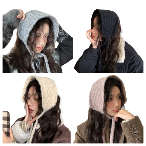 Knit Ear Warmer with Tie Ear Muffs Cold Weather Insulated Outdoor for Women and Children Winter Accessories