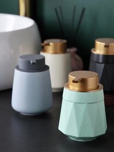Black Ceramic Portable Soap Dispensers Mousse Separately Bottled Hand Lotion Shampoo Bath Foam Foaming Press Head Lotion Bottle