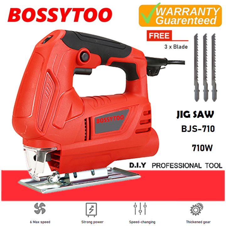 BOSSYTOO BJS-710 Electric Jig Saw 710W High Speed Wood Cutter Machine 0 ...