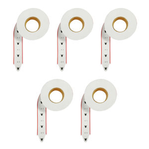 Ticket Stubs Roll Paper Turn Ticket Paper Rolls for Queuing Number Machine Dispenser Now Serving Numbering White Color