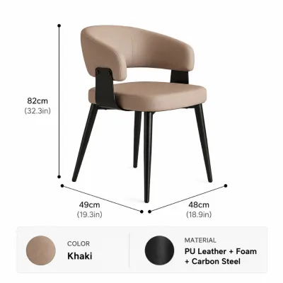 LALA Dining Chair Nordic Armchair Ergonomics Cafe Lounge Chair Study&OfficeChair For Dining Room