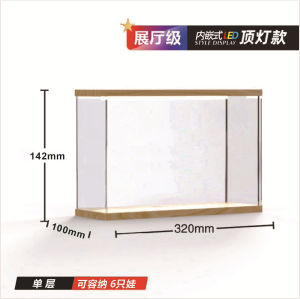 Acrylic Display Stand Acrylic Display Risers Anti-Corrosion Clear Showcase Display Shelf for Figure Buffet 亚克力展示架