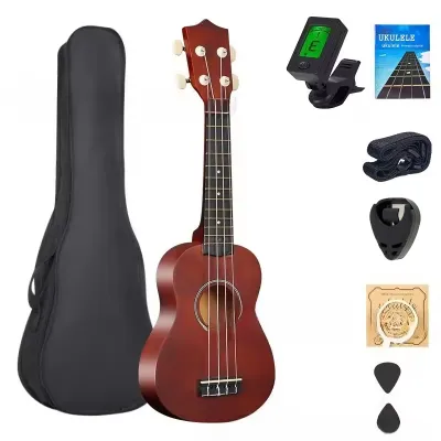 21 Inch Kayu Soprano Ukulele Gitar Ukulele Multi Warna 4 Senar Ukulele