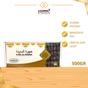 Kurma Ajwa madinah Kurma Nabi 500gr oleh-oleh haji umroh - ajwa  - SHABANI STORE
