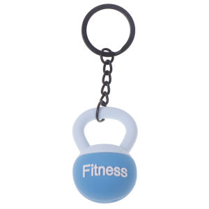 YAFEN 3D Kettlebell Keychain For Women Keyring Cute Car Key Chain PVC Sport Keychain Key Holder Creative Bag Charm